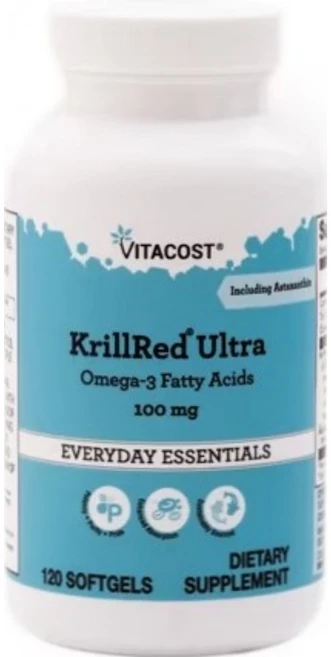 비타코스트 크릴레드 울트라 오메가3 100mg, 1개, 120정, 120정 - 쿠팡