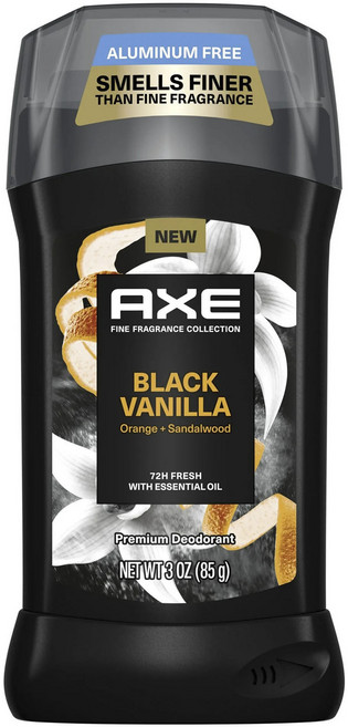 액스 파인 프레그런스 콜렉션 블랙 바닐라 오렌지 + 샌달우드 에센셜 오일 프리미엄 데오도란트, 1개
