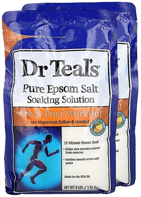 닥터틸즈 퓨어 엠섬 엡솜 솔트 배쓰솔트 입욕제 시트러스 민트 1.36kg 2팩