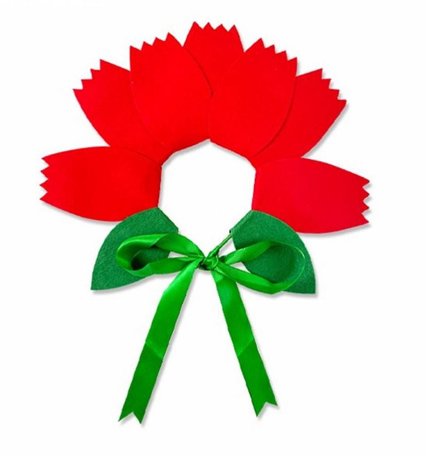 카네이션 펠트 머리띠 만들기 1인세트 어버이날 스승의날 diy 키트 교구 단체 부모님 선물, 단품