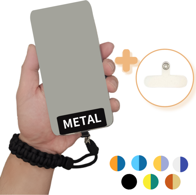 팩클리 도난방지 튼튼한 메탈 고리 핸드폰 스트랩 유럽여행필수품, 1개, 블랙