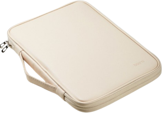 앤키르 노트북 파우치 가방 케이스 15.6인치 14인치 13인치 남성 여성, 베이지, 1개