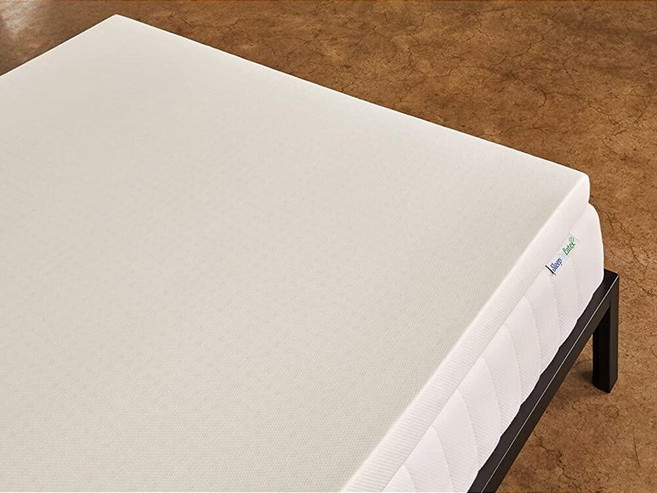 미국출고 평점4.5+ 234755 Pure Green 천연 라텍스 매트리스 토퍼 - 부드러움 5.1cm(2인치) 퀸 사이즈 (GOLS 인증 유기농), 럭셔리 커버가 있는 2.5cm(1인치) 토퍼, 킹