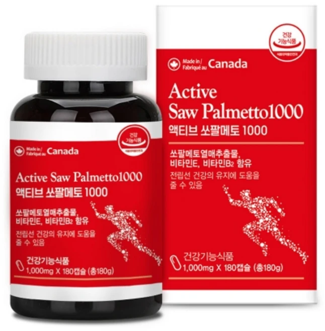 뉴로하스 액티브 쏘팔메토 1000 남성건강 전립선 영양제 1000mg 6개월분, 1개, 180정 - 쿠팡