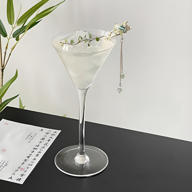 아트오브십 예쁜 칵테일잔 마티니잔 유리잔 글라스, 1개