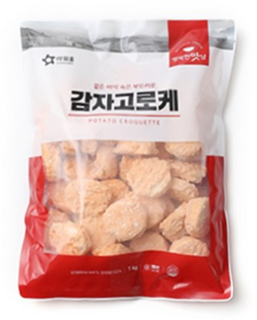 [먹깨비네] 아워홈 감자고로케 1kg 실속제품, 1개