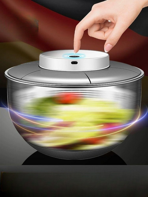 전동 과일 채소 탈수기 자동 스테인리스, 표준 4.5L