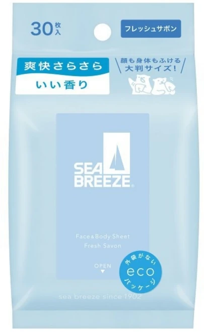 SEA BREEZE 페이스바디 시트 프레쉬 사봉 30장입 111689, 1개 - 쿠팡
