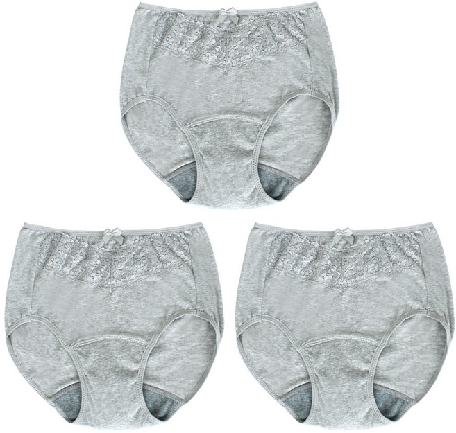 인따르시아 여성용 샘방지 안심 요실금 팬티 3P