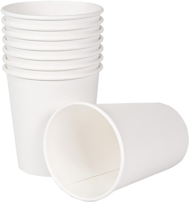 8온스 (240ml) 무지 / 일회용 종이컵, 8온스 흰색 무지 커피컵, 1박스