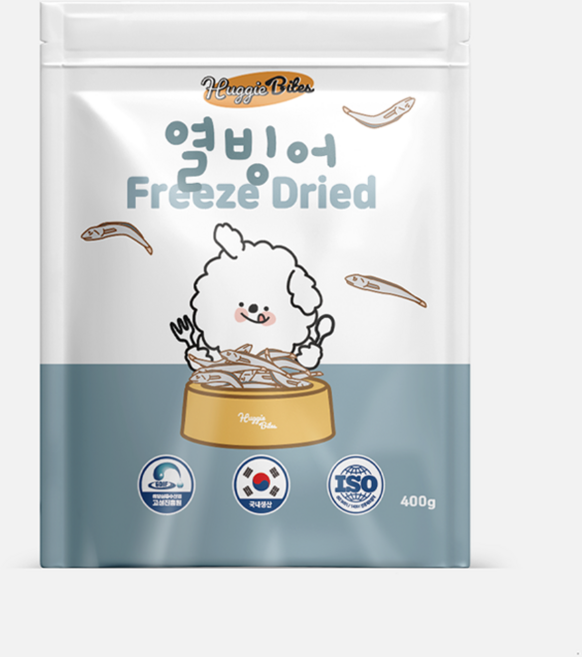 허기바이츠 강아지 동결건조 간식, 1개, 400g, 열빙어