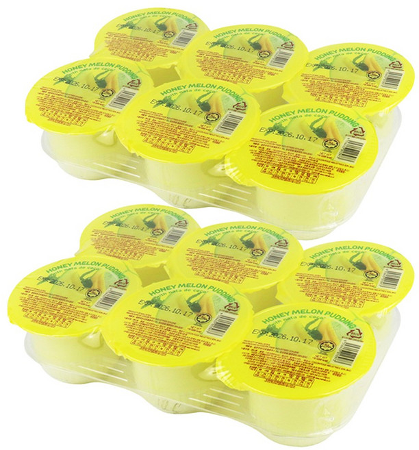 코쿤 오키오 허니멜론 푸딩 708g (118g X 6컵), 2팩