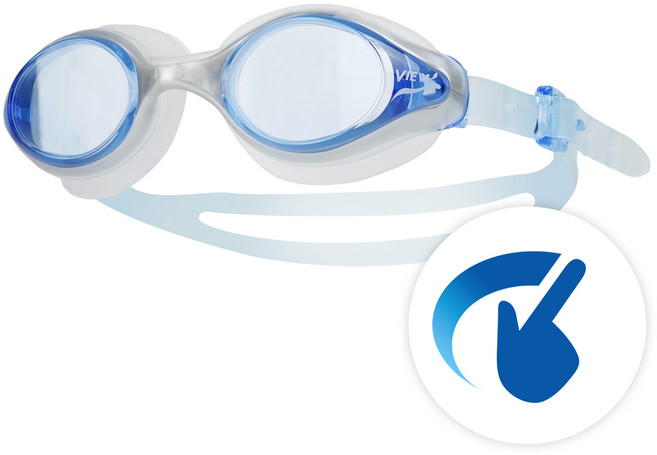 뷰 여자 전용 스와이프 패킹 노미러 수경 여성용 트레이닝 V820ASA CLB 성인용 수경/물안경, 1개