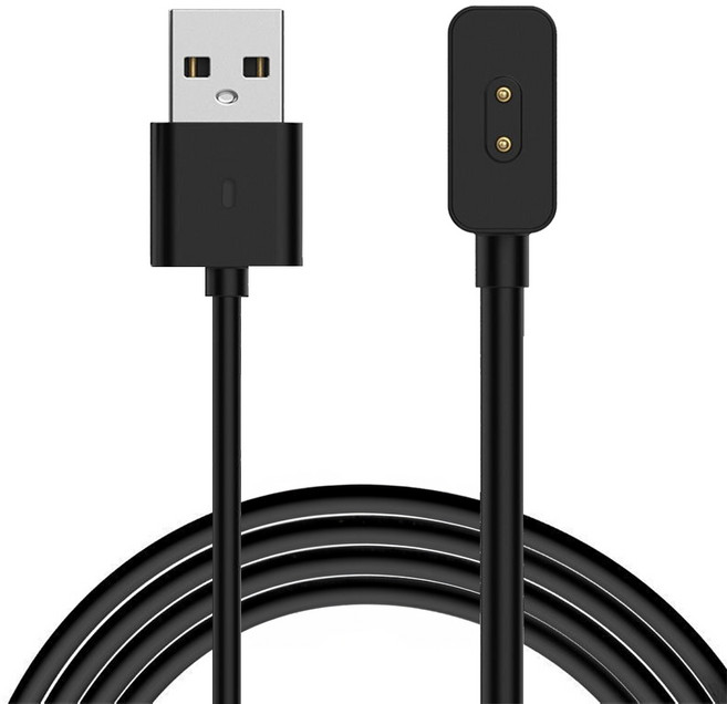 구스페리 A타입 갤럭시 핏3 스마트 밴드 고속 충전케이블, 블랙, 1개, 1m