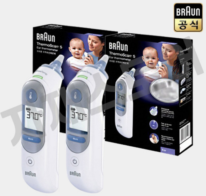 브라운체온계 정품 IRT-6030 귀체온계 +전용필터20개추가세트(필터총41개), 2개