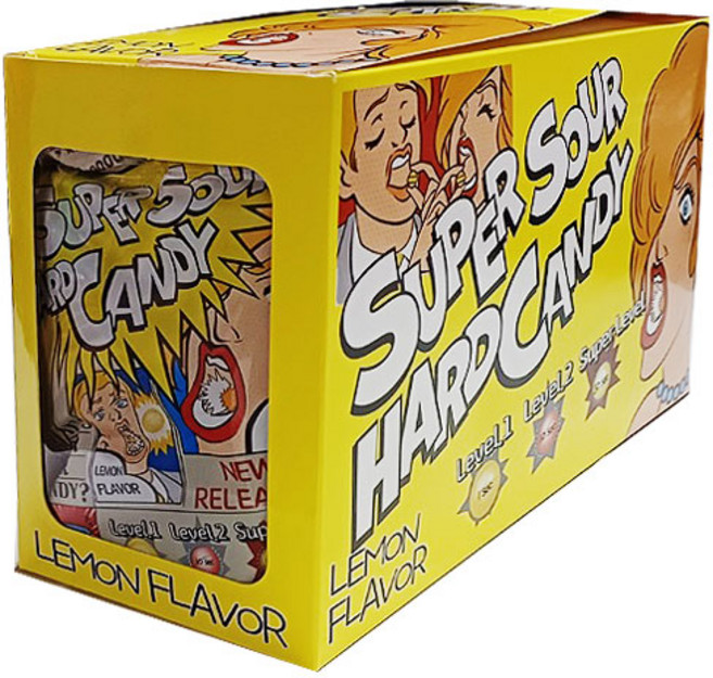 슈퍼 사우어 캔디 레몬향, 20개, 20g