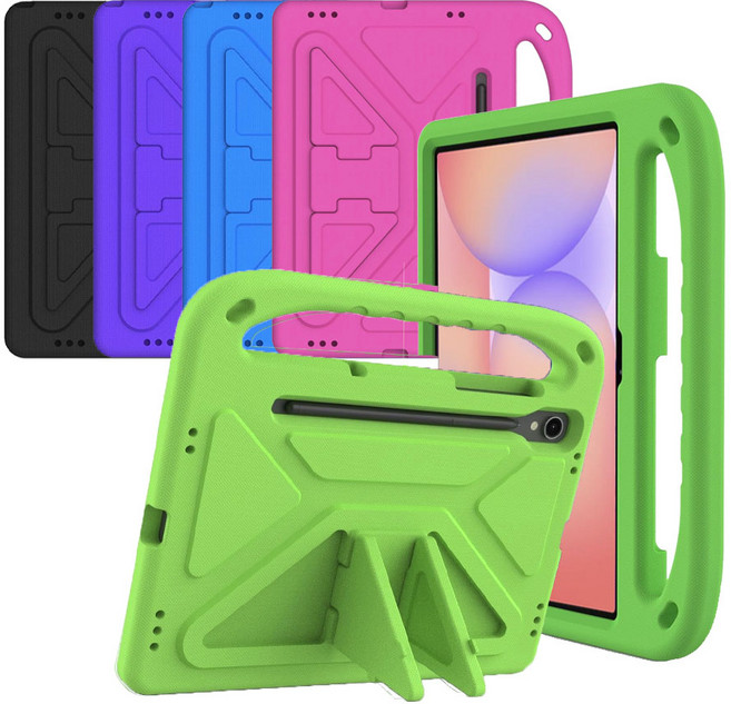 케이스나라 갤럭시탭 S10 Lite 라이트 / S10 FE / S9 FE / S9 / S8 / S7 호환 에바폼 케이스 보호 커버, 검정, 1개