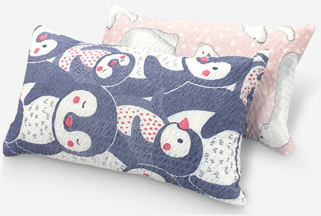 베고자니 1+1 시어서커 돛단배 편백메밀 베개_20x50, 곰 분홍+곰 분홍, 1개