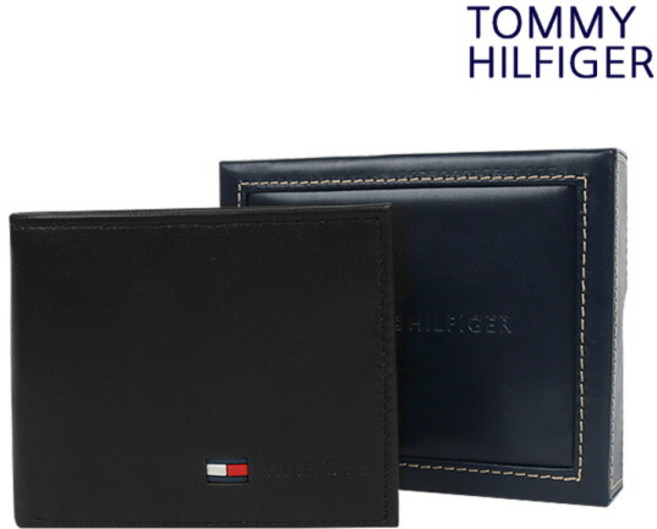 [타미힐피거] 남성 반지갑 블랙 31TL25X020-001, 품번:31TL25X020-001 / 옵션:FREE, 상세 설명 참조
