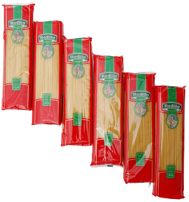 로딜라 듀럼밀 세몰리나 스파게티 1.6mm 스파게티면 파스타, 6개, 500g