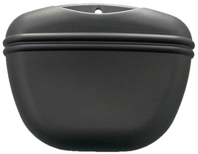 허그마이펫 강아지 간식 파우치 실리콘 트릿백, 1개, 블랙