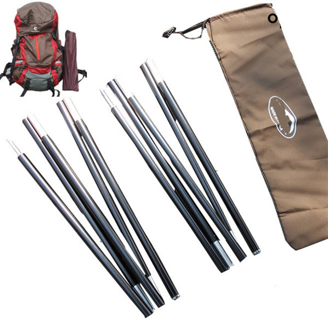 이드나인 초경량 NEW 블랙 듀랄루민 사이드폴대 2개 175cm+보관백 타프폴대 미니멀캠핑 백패킹