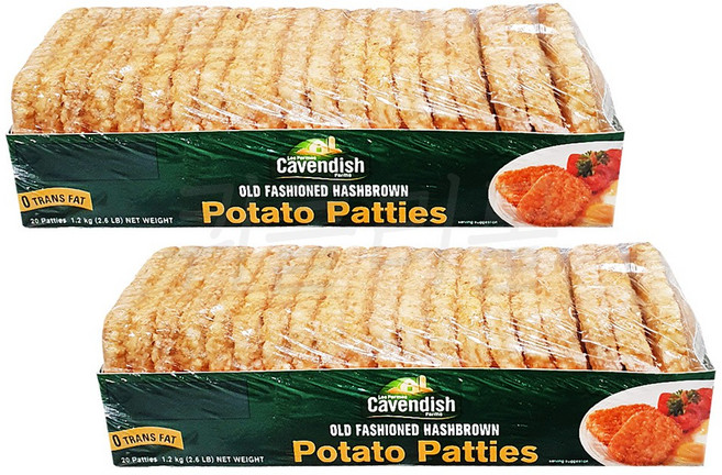 해쉬브라운 /카벤디쉬 감자튀김 감자패티, 2개