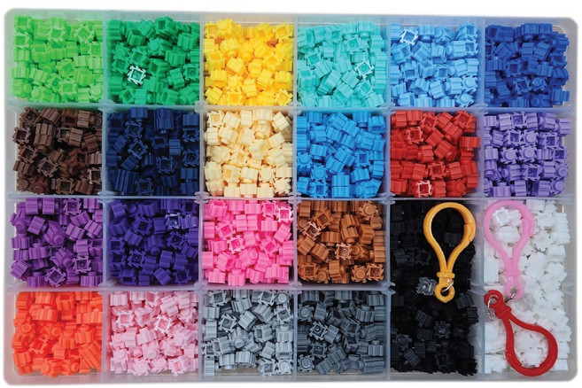 8mm 마루 디폼블럭 22색 세트, 1박스, 다색