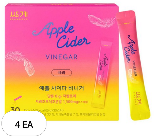 쌍계명차 애플 사이다 비니거 30p, 150g, 4개