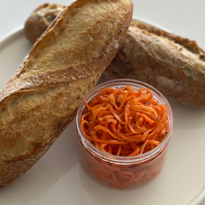 당근라페 바게트 세트 천연발효종 국산흑임자 바게트, 3개, 100g