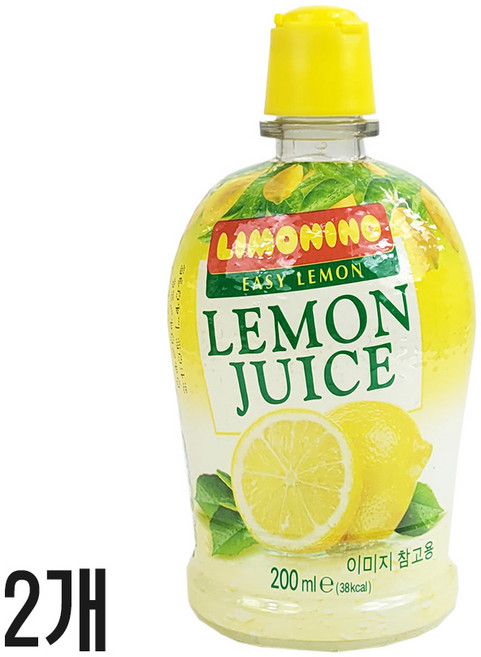 리모니노 레몬주스 레몬물 레몬즙, 200ml, 2개