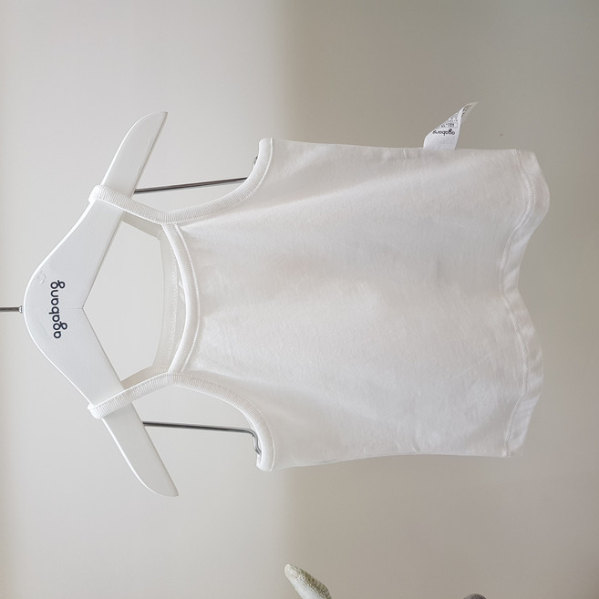 아가방 베이비페어 기본 베이직 화이트 유아 끈나시 런닝 / 면 100% 무형광 화이트 기본 나시 보들보들 데일리 아기 런닝 / 비침 걱정없이 깔끔하게 여러장 쟁겨두세요