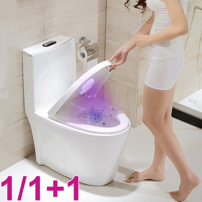 1/1+1 변기 소독 살균기 다목적 변기 살균기 변기 소독 살균기 변기 자동 살균기, 1개, 미니 사이즈 9x9x3cm