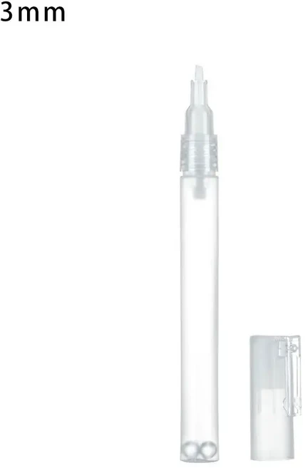 리필 잉크 투명 배럴 튜브 페인트 펜 액세서리 빈 막대 그래피티 펜 액체 초크 마커, 0 3mm