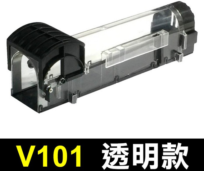 V101 踏板式捕鼠器 透明款 高靈敏鼠洞式捕鼠籠 尺寸31.5x6x7.5公分, 1個, (V101)踏板式捕鼠器-透明