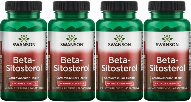 스완슨 베타 시토스테롤 Beta-Sitosterol 160mg, 4개, 60정