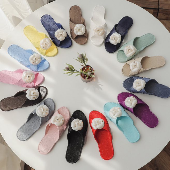 국산 EVA 논슬립 사무실 다용도 슬리퍼 플라워 거실화 욕실화 18컬러 미끄럼방지