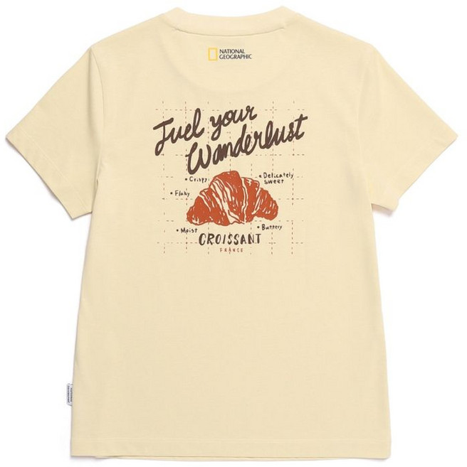 내셔널지오그래픽 NATIONALGEOGRAPHIC N252WTS950 여성 오비스 베이직핏 반팔 티셔츠 BUTTER