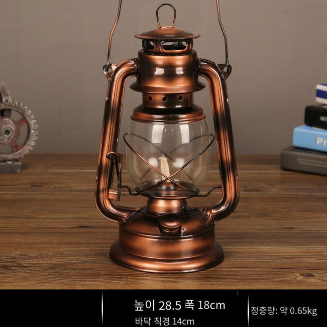 퓨어핸드 감성캠핑조명 레트로 파라핀 랜턴 휴대용 호야등 등유 램프 245 녹색 1개 245 실버 * 1... 1개, 225 블루 * 1개 * 1개