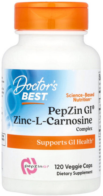 아이허브 닥터스베스트 PepZin GI 아연 L 카르노신 복합체 베지 캡슐 해외직구 120정, 1개