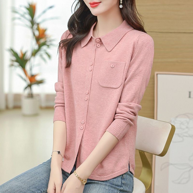 빌리즈빈 여성 봄 카라넥 기본 데일리 자켓 51064