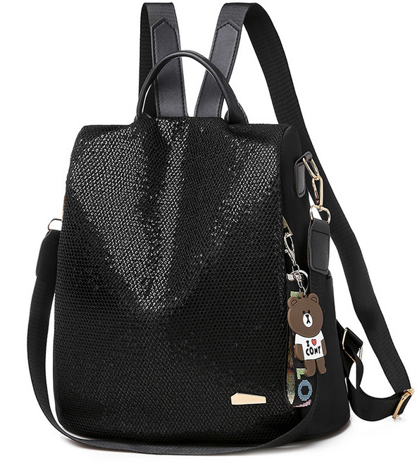여성용 핸드백 패션 스팽글 가방 캐주얼 방수 백팩