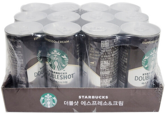 스타벅스 더블샷 에스프레소 크림 캔커피, 12세트, 200ml