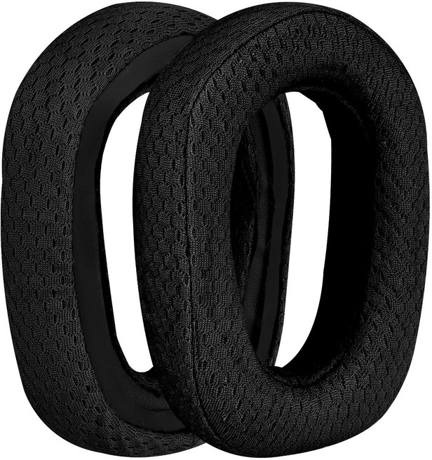 로지텍 G435 이어패드 호환 쿠션 커버 귀마개 패드 호환 헤드폰 헤드셋 스펀지 메쉬 좌우, 1개