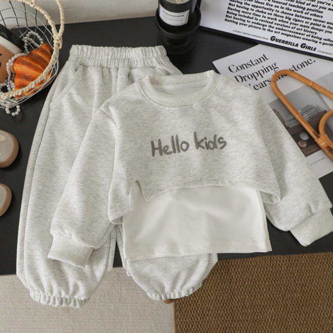 여아 크롭후드티+나시티+조거팬츠 트레이닝복 3피스 상하세트