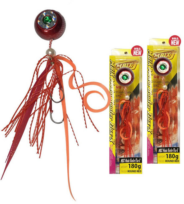 엠빅스 / 타이라바 헤드 2세트 / 라운드형 / 완전 유동식 / 컬리와 스트레이트 스커트 / 강하고 뛰어난 후킹 능력의 바늘 / 빠가급도 문제없는 튼튼한 조립과 본딩 처리 마무리, 1세트