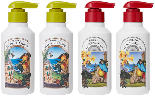 모제림 엘릭서 샴푸 트리트먼트 2+2 헤어케어세트 두피케어 비듬케어 영양공급 300ml