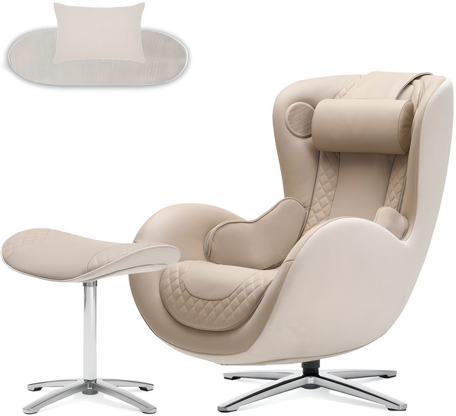 누하스 뉴클래식 안마의자 + 고급 러그 + 보조쿠션 방문설치, N-0003H, 맬로우샌드