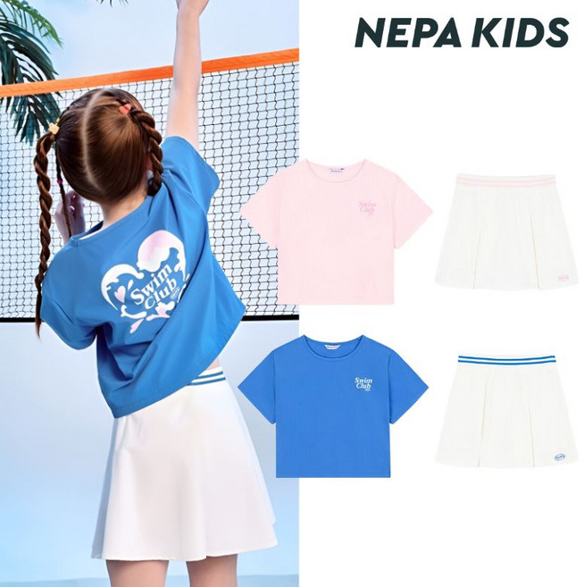 (키즈)썸머비치 스트레치 스커트세트_KL45905