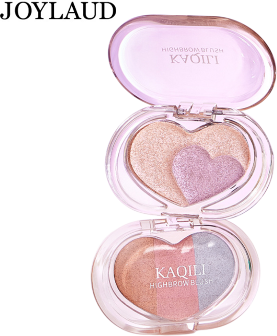 [최저가!!]삼색 하이라이터 블러셔 펄 브라이트닝 샤이닝 팔레트 페이스 클리어 비디오 무드 팔레트, [3.3g*1] 03#